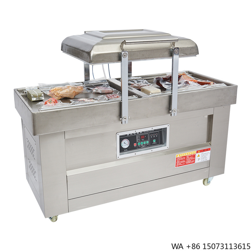 Meal Prep Usa - เครื่องซีลสูญญากาศแบบกึ่งอัตโนมัติสองห้อง รุ่น DZ400/2SB สำหรับบรรจุภัณฑ์ฟิล์ม ถุงฟอยล์