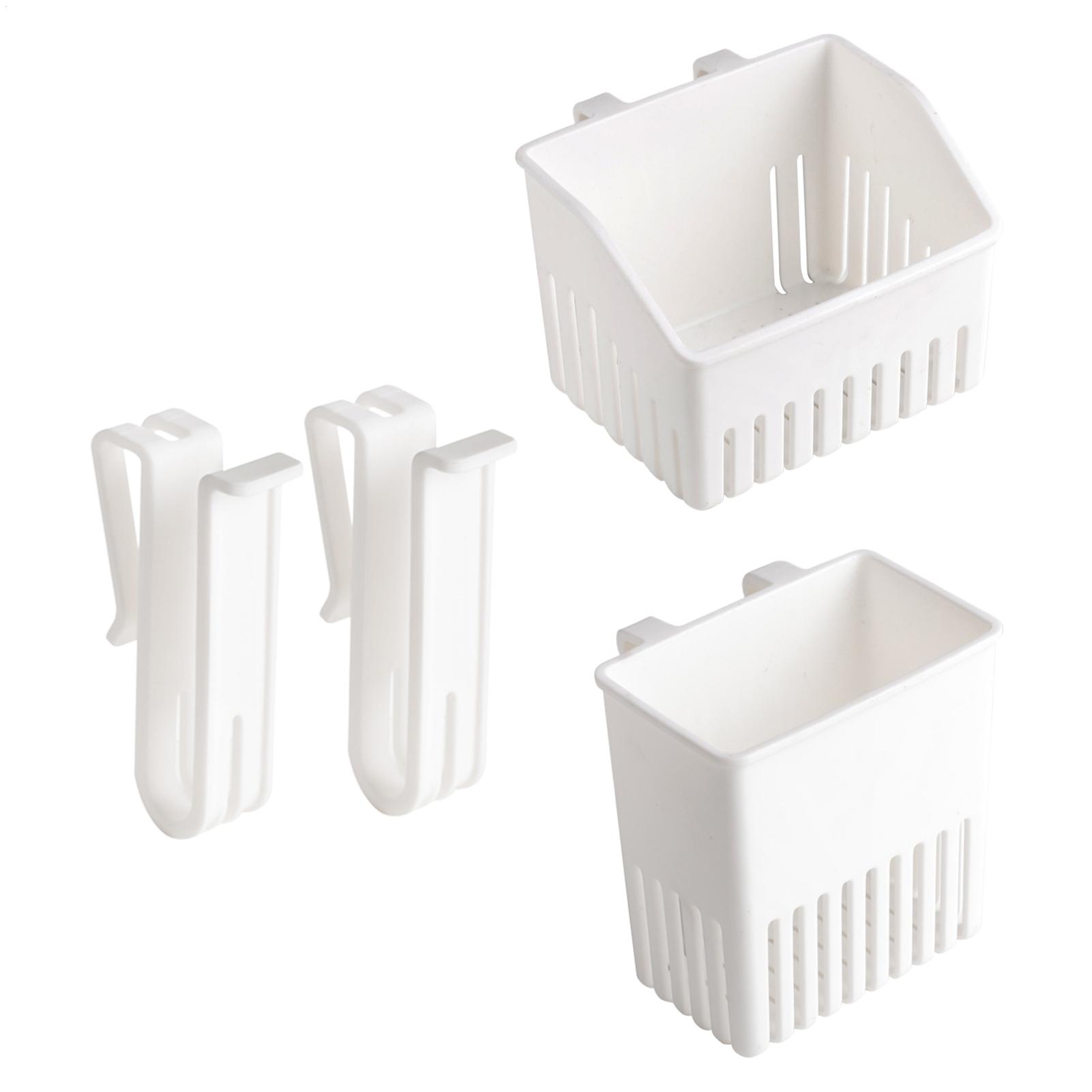 Meal Prep Organizer - ชั้นวางอุปกรณ์ครัวอเนกประสงค์ ที่วางตะเกียบแบบมีที่ระบายน้ำ ติดผนังหรือวางตั้งได้ กล่องจัดระเบียบช้อนส้อมและภาชนะ