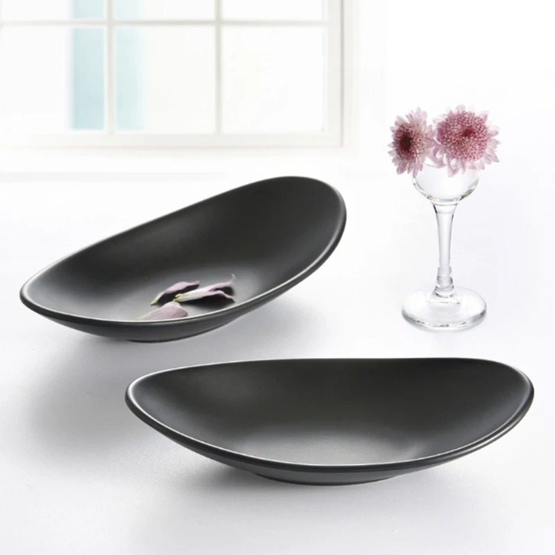 Meal Prep Organizer - รูปไข่สีดําแหวนจานถาดเครื่องประดับถาดกุญแจOrganizer Decorจานชามเครื่องประดับตกแต่งจานOrganizerรายการครัว
