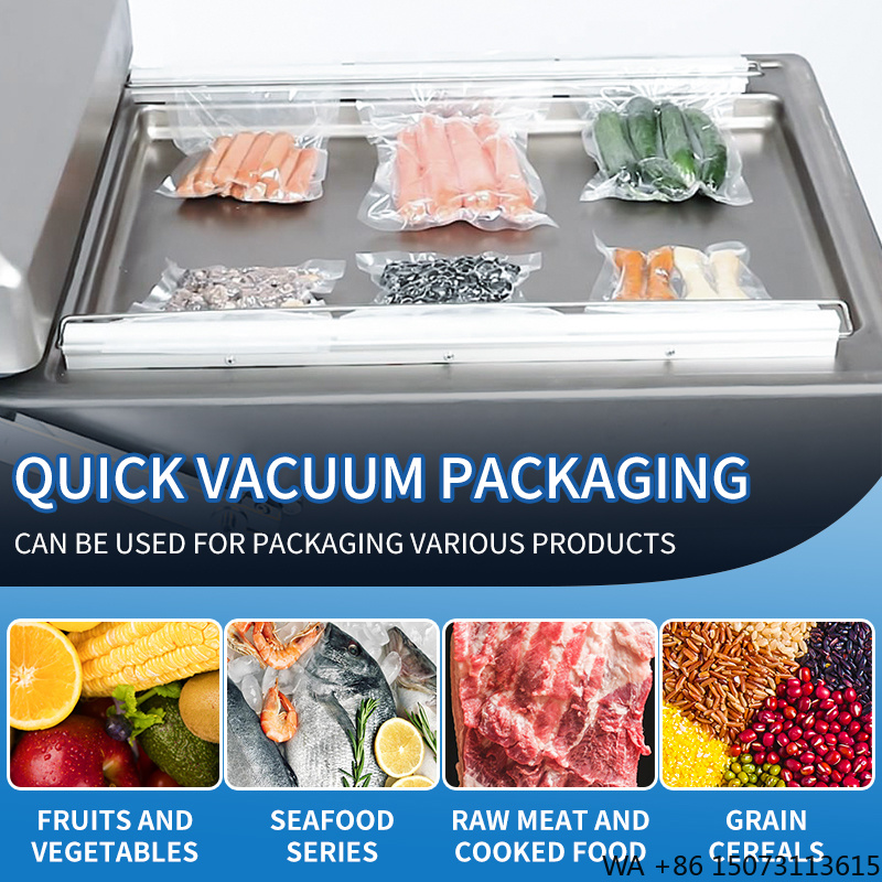 Meal Prep Usa - เครื่องซีลสูญญากาศแบบสองห้อง รุ่น DZ-500 สำหรับบรรจุภัณฑ์แบบซอง ผลิตโดยโรงงานผู้ผลิตเครื่องซีลสูญญากาศแบบสองห้อง