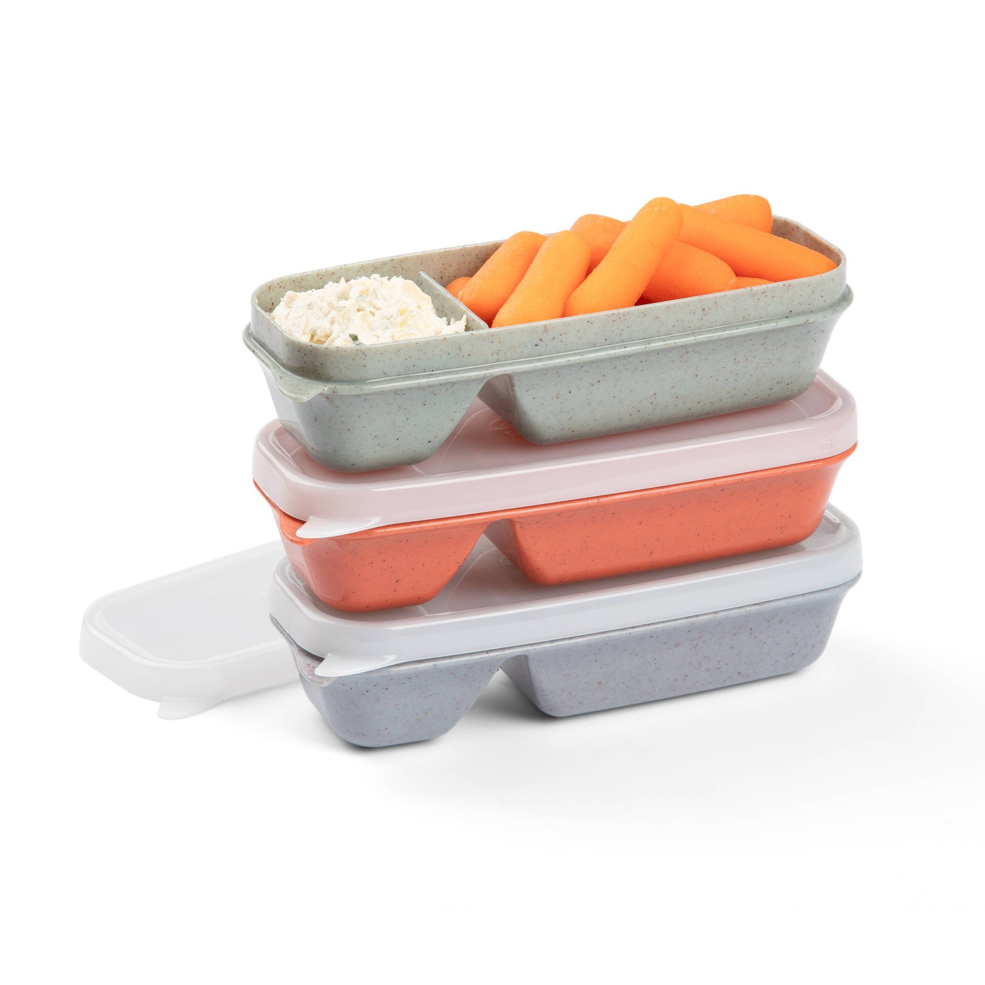 ภาชนะเก็บอาหารว่างและซอสแบบกัน - Meal Prep Containers บทวิจารณ์และราคา