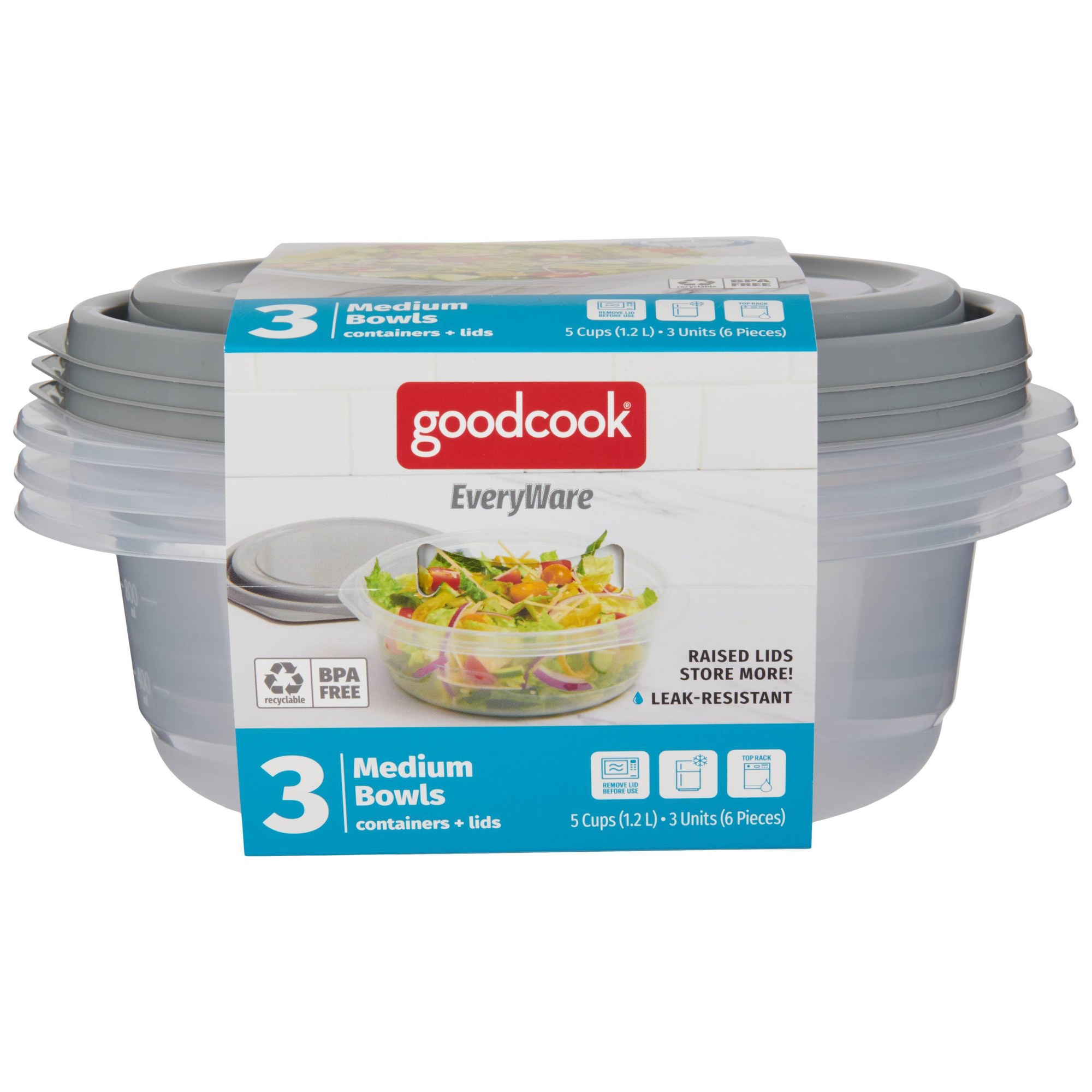 ชุดภาชนะเก็บอาหารทรงกลม 6 ชิ้น - Meal Prep Containers บทวิจารณ์และราคา