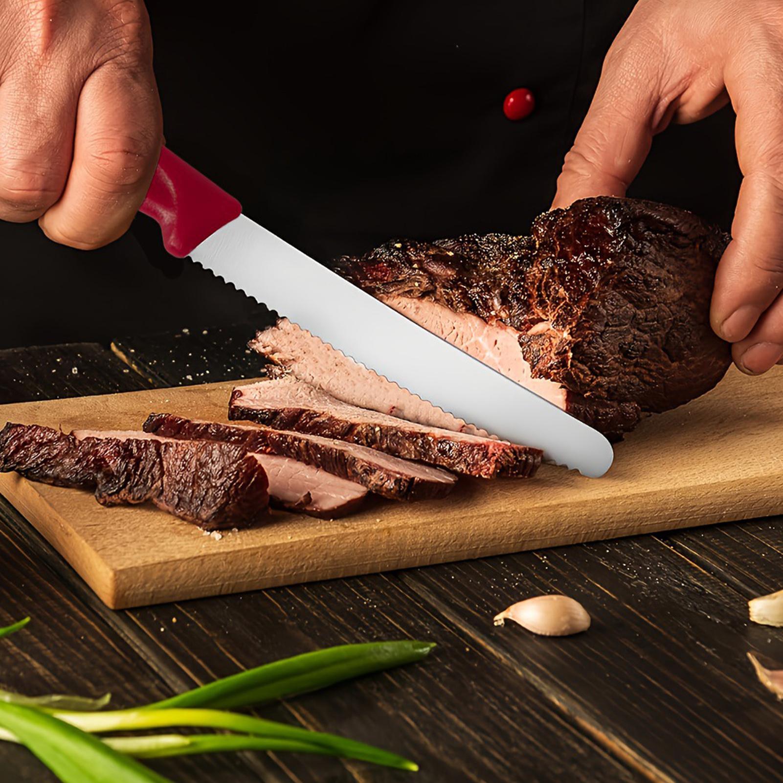 ที่ตัดสเต็กแบบมีฟันเลื่อย 5 ชิ - Meal Prep Usa บทวิจารณ์และราคา