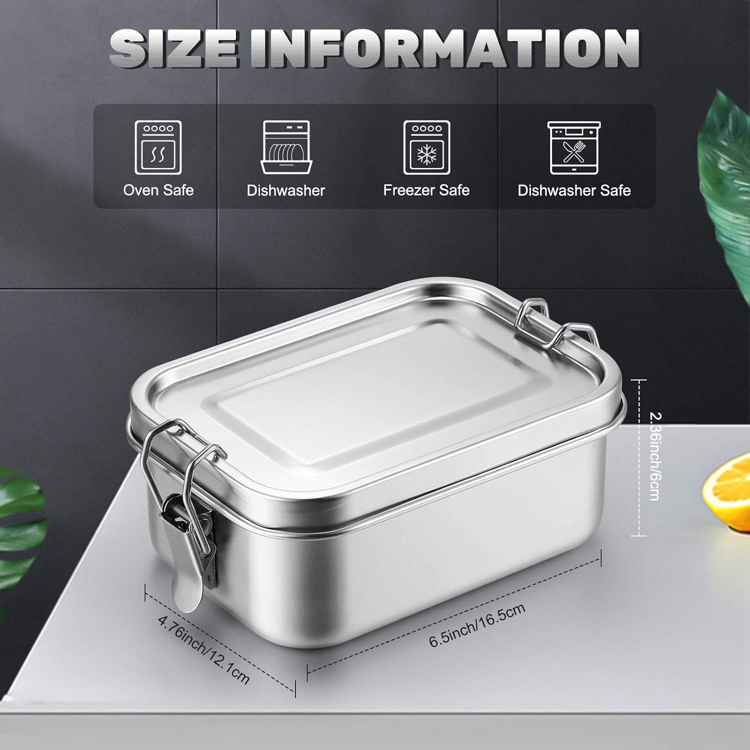 ภาชนะเก็บอาหารสแตนเลสพร้อมฝาปิ - Meal Prep Organizer บทวิจารณ์และราคา