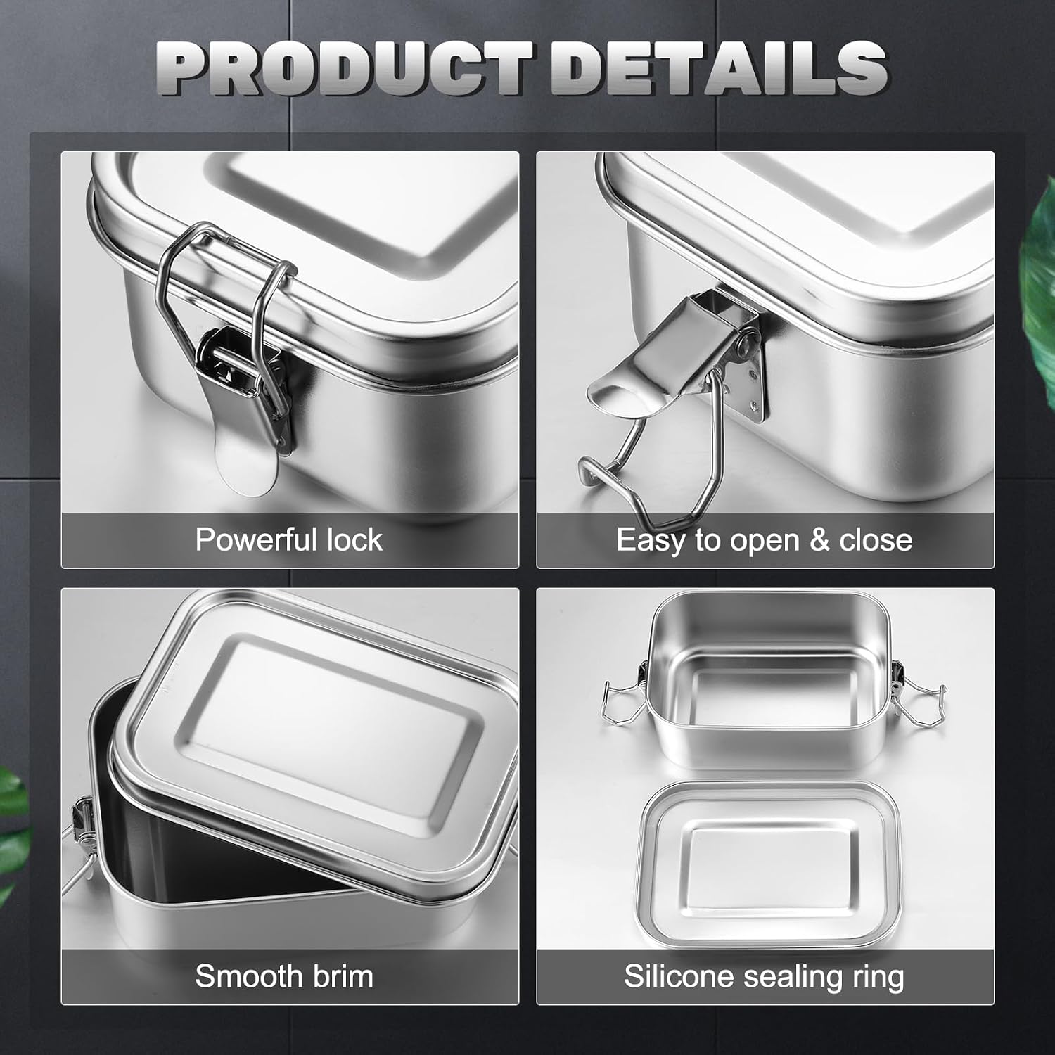 ภาชนะเก็บอาหารสแตนเลสพร้อมฝาปิ - Meal Prep Organizer บทวิจารณ์และราคา