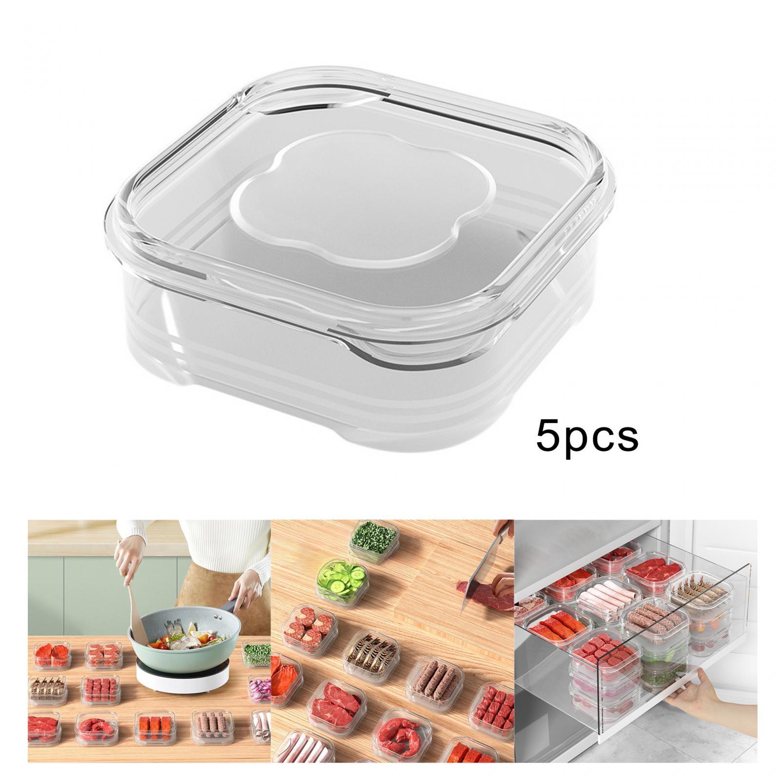กล่องเก็บอาหาร 5 ชิ้นสำหรับตู้ - Meal Prep Seafood บทวิจารณ์และราคา