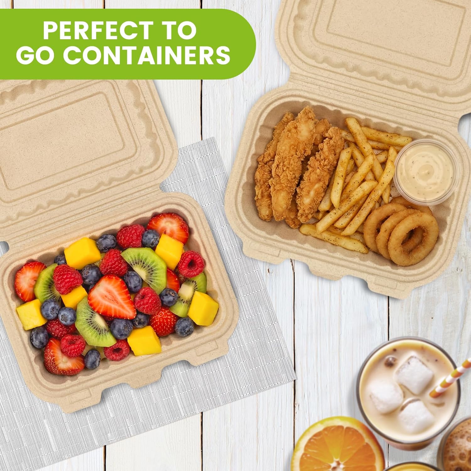 กล่องใส่อาหารแบบฝาพับขนาด 16 อ - Meal Prep Containers บทวิจารณ์และราคา