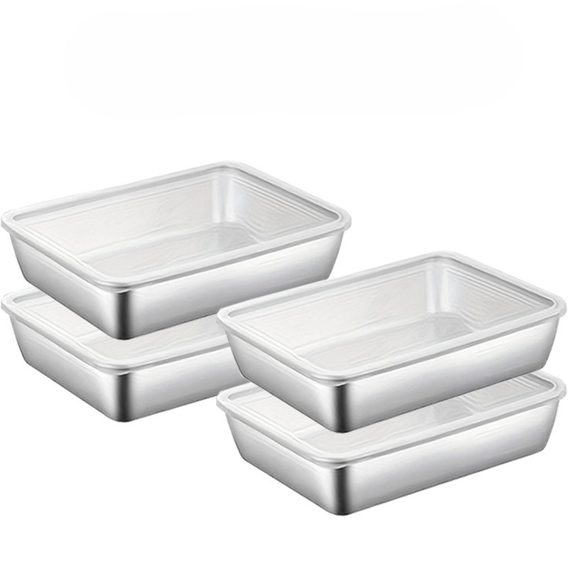 ชุดกล่องถนอมอาหารสแตนเลส 4 ชิ้ - Meal Prep Organizer บทวิจารณ์และราคา