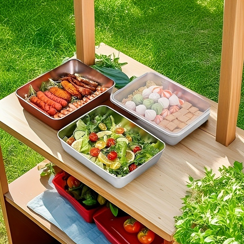ชุดกล่องถนอมอาหารสแตนเลส 4 ชิ้ - Meal Prep Organizer บทวิจารณ์และราคา