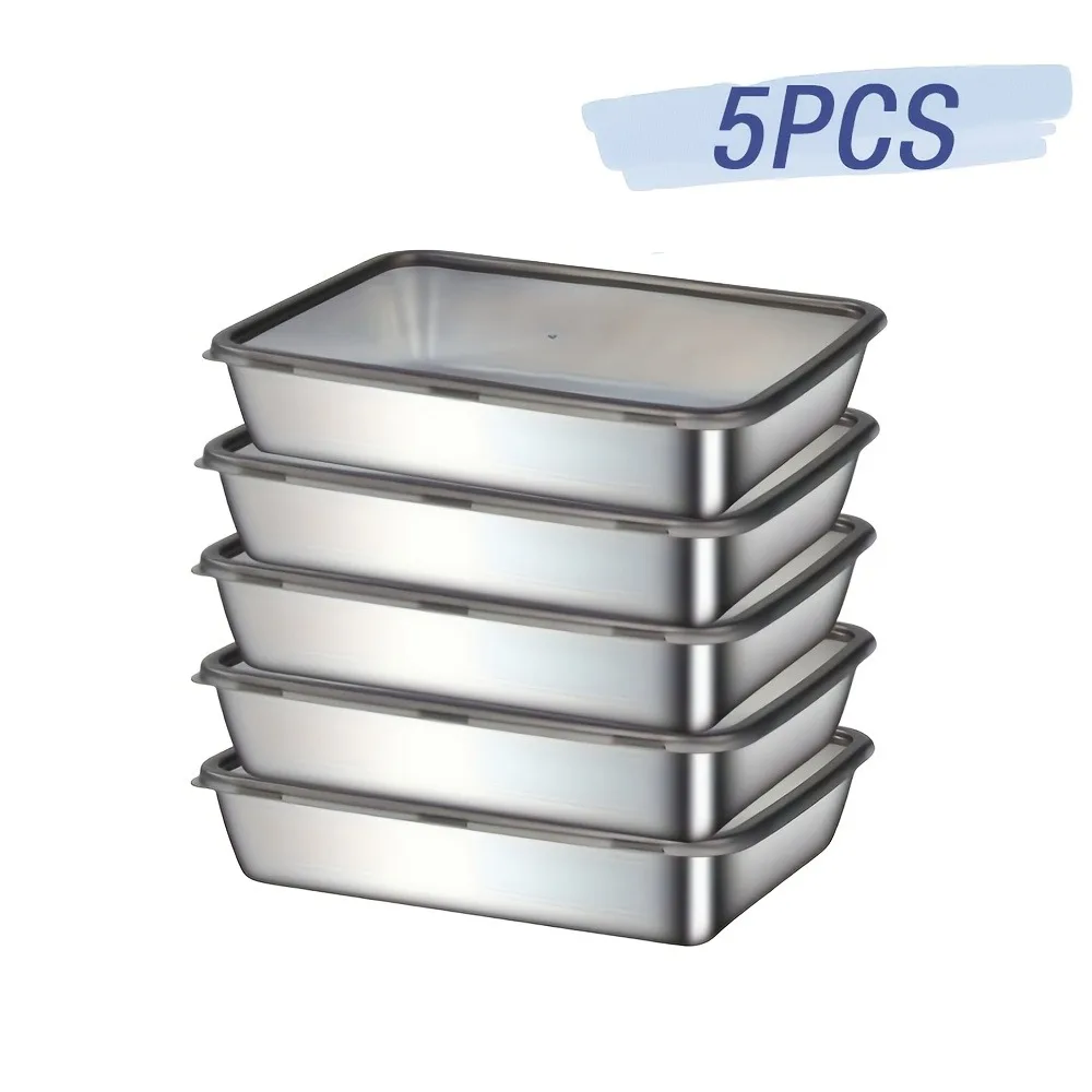 ชุดกล่องถนอมอาหารสแตนเลส 5 ชิ้ - Meal Prep Organizer บทวิจารณ์และราคา