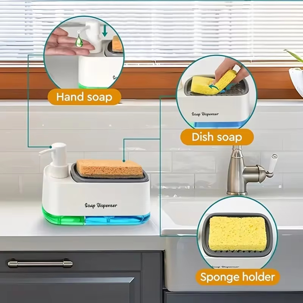 ชุดจ่ายสบู่ล้างมือและล้างจาน 3 - Meal Prep Organizer บทวิจารณ์และราคา