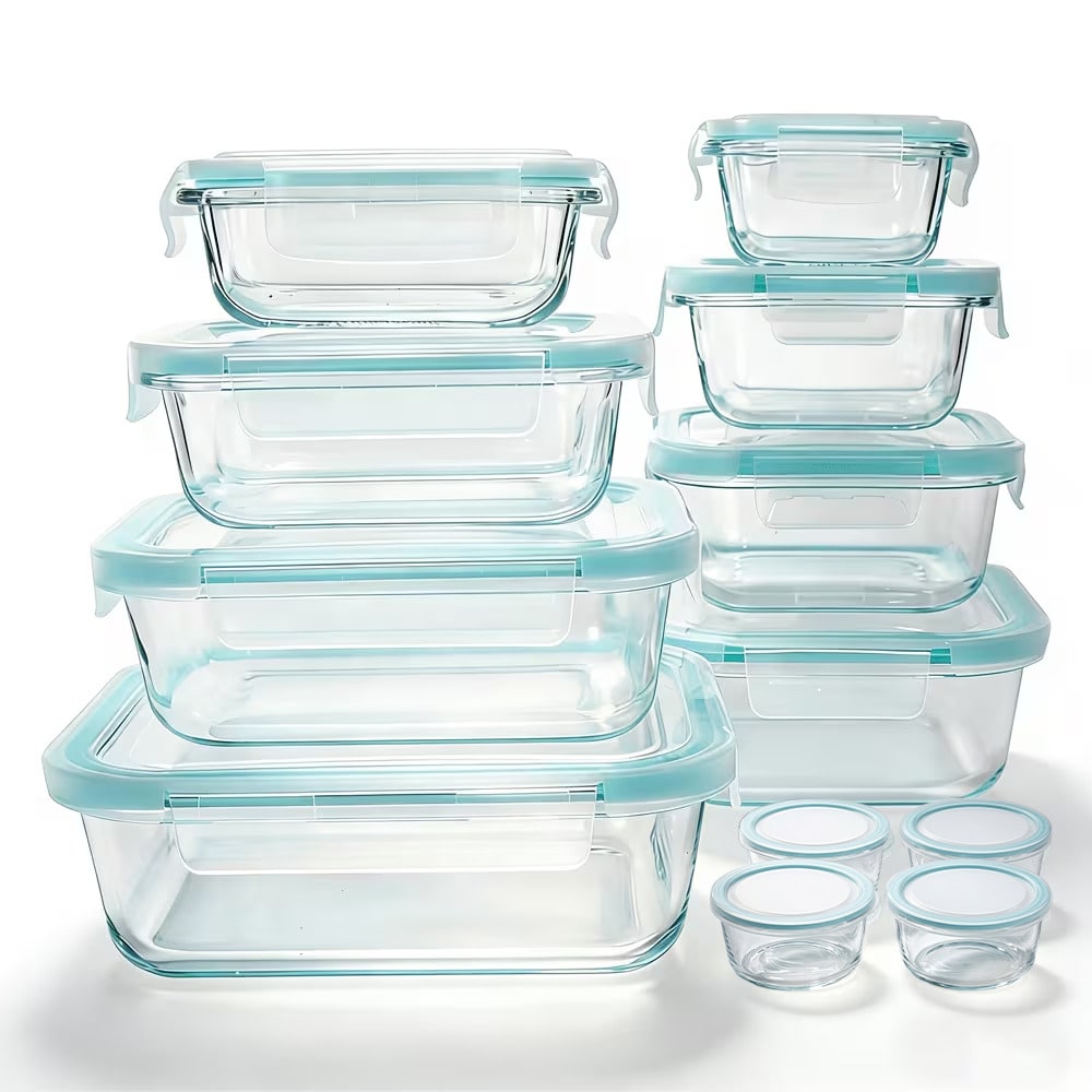 ชุดกล่องเก็บอาหารแก้ว 24 ชิ้น  - Meal Prep Kit บทวิจารณ์และราคา