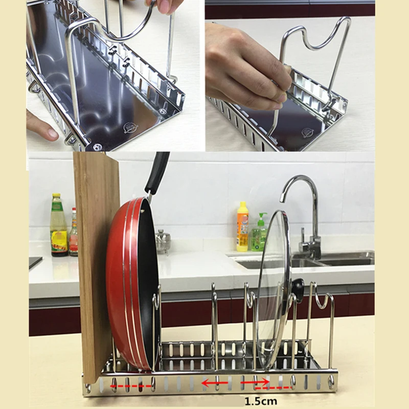 304สแตนเลสสตีลชั้นวางฝาหม้อ &  - Meal Prep Organizer บทวิจารณ์และราคา