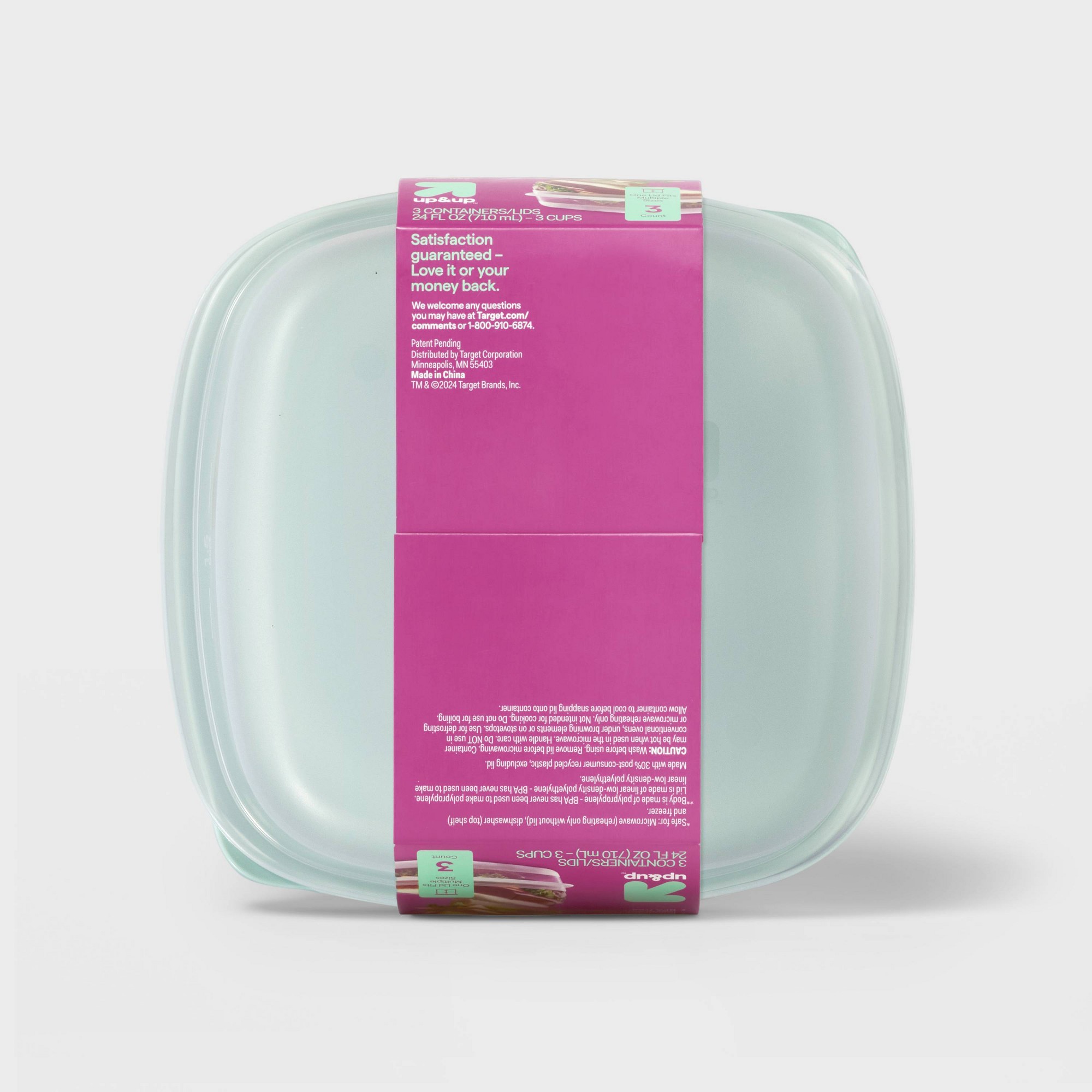 กล่องเก็บอาหารทรงสี่เหลี่ยม 3  - Meal Prep Containers บทวิจารณ์และราคา