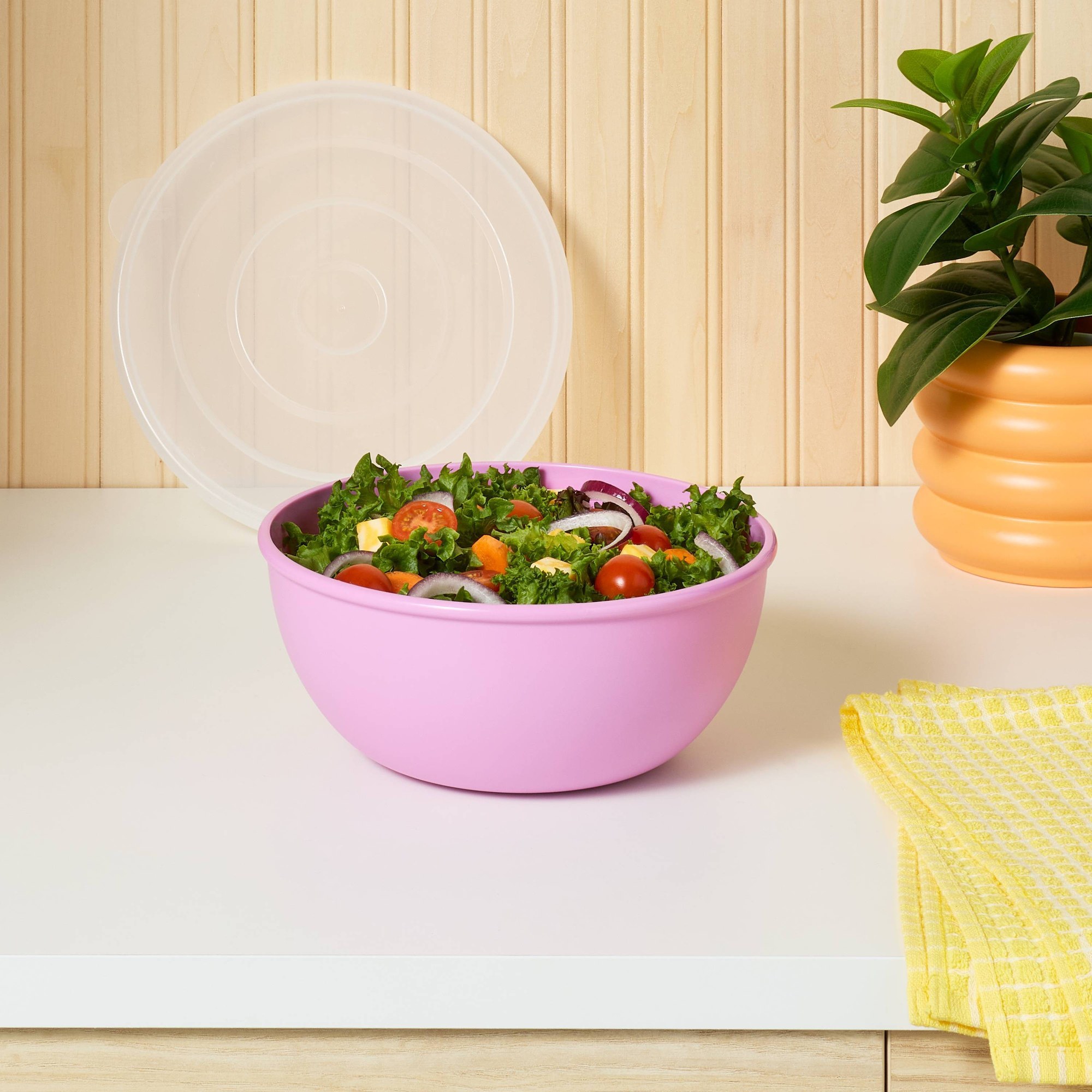 ชามสีชมพูพร้อมฝาปิดเข้าชุด ภาช - Meal Prep Usa บทวิจารณ์และราคา