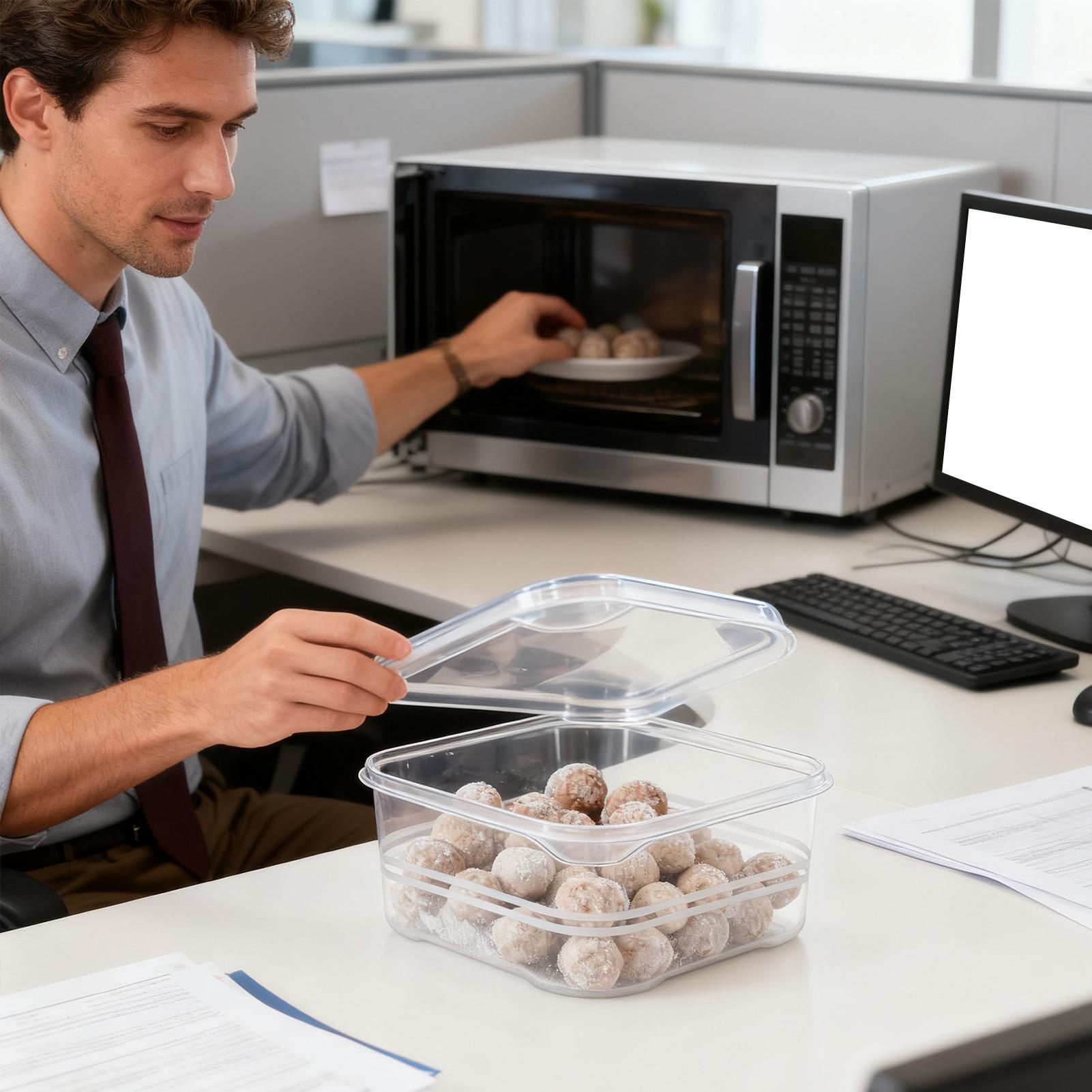 กล่องเก็บอาหารในตู้เย็นแบบใส ป - Meal Prep Organizer บทวิจารณ์และราคา